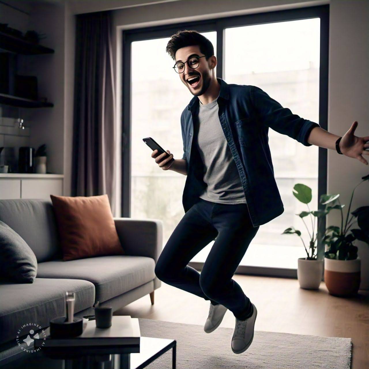 Foto de uma pessoa impressionada com o maturador